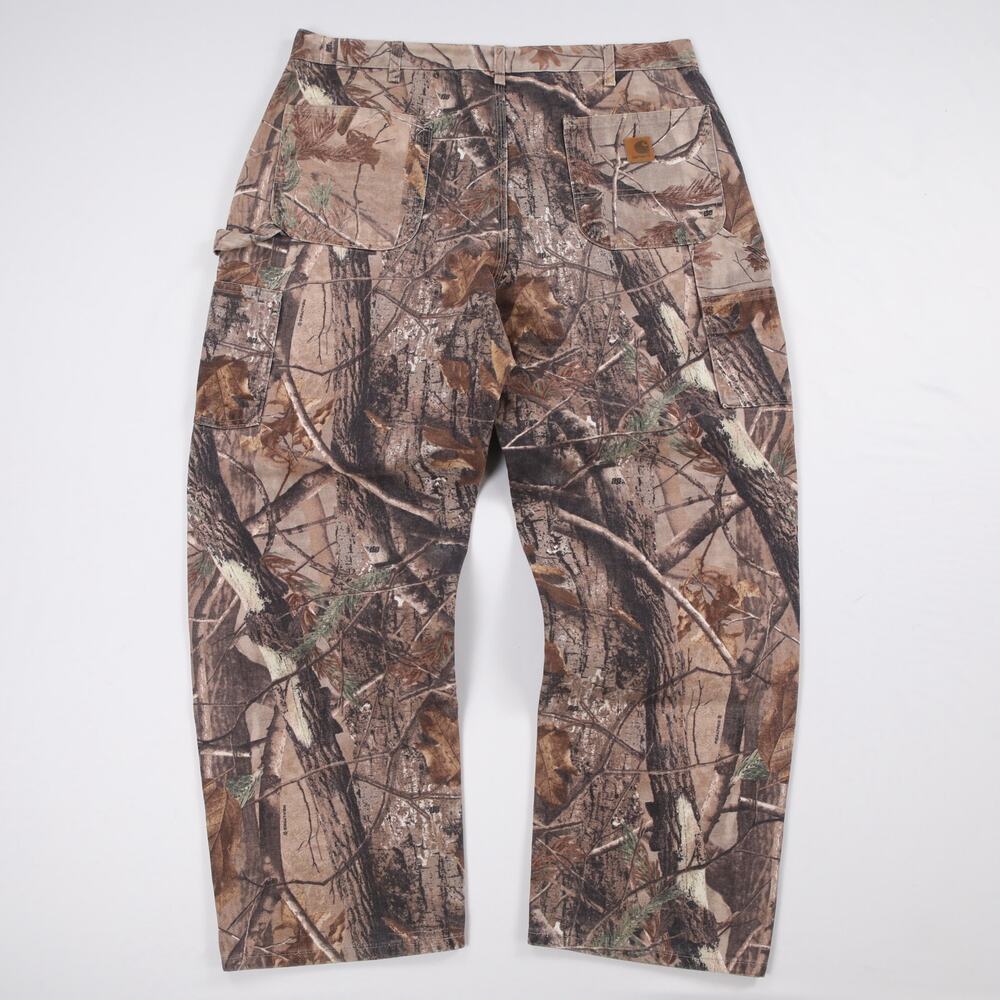 Vintage Cahartt B235 CAP Realtree Camo Carpenter Hunting Pants 36x29